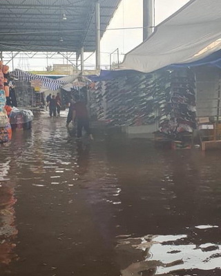 В Рязани после дождя затопило Центральный рынок